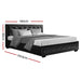Artiss Bed Frame King Size Gas Lift Black TIYO -Home Living Store - -  