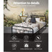 Artiss Bed Frame Metal Frames LEO - Single (Black) -Home Living Store - -  