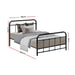 Artiss Bed Frame Metal Frames LEO - Single (Black) -Home Living Store - -  