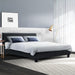 Artiss Bed Frame Queen Size Charcoal NEO -Home Living Store - -  