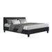 Artiss Bed Frame Queen Size Charcoal NEO -Home Living Store - -  