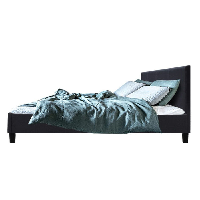 Artiss Bed Frame Queen Size Charcoal NEO -Home Living Store - -  