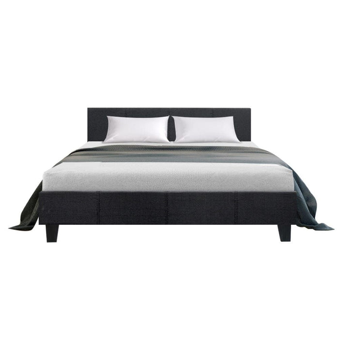 Artiss Bed Frame Queen Size Charcoal NEO -Home Living Store - -  