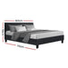 Artiss Bed Frame Queen Size Charcoal NEO -Home Living Store - -  