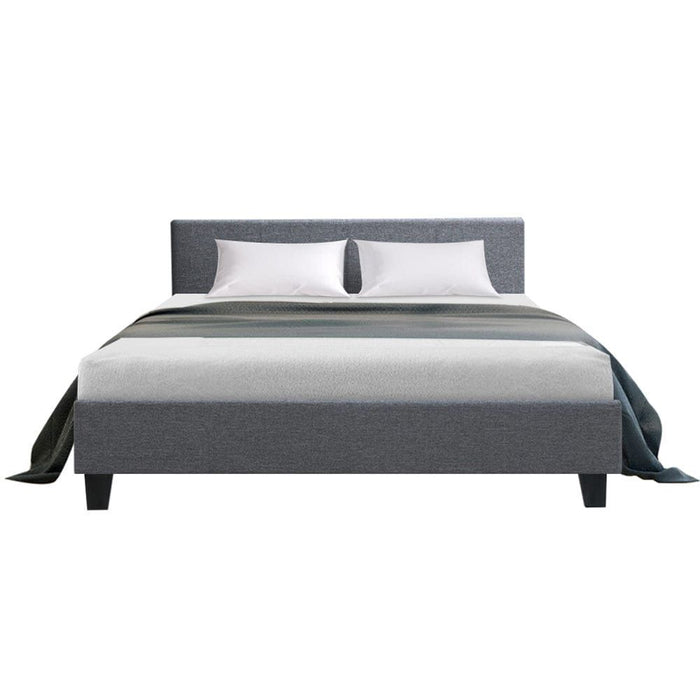 Artiss Bed Frame Queen Size Grey NEO -Home Living Store - -  