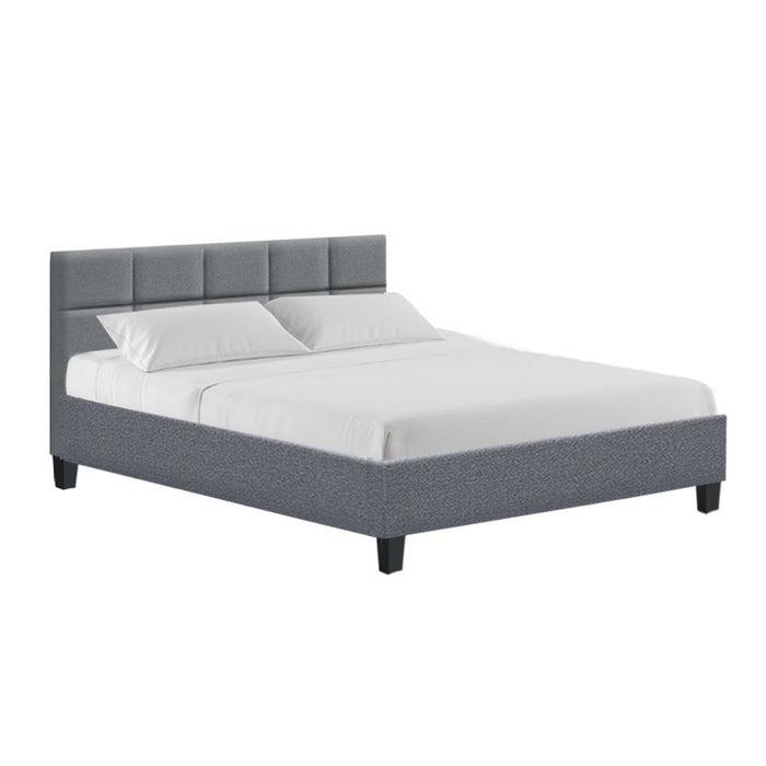 Artiss Bed Frame Queen Size Grey TINO -Home Living Store - -  