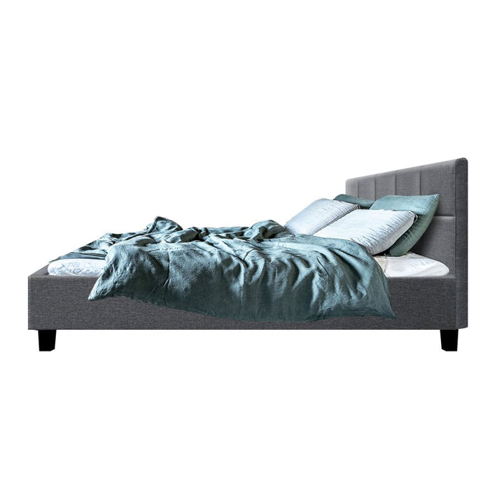 Artiss Bed Frame Queen Size Grey TINO -Home Living Store - -  