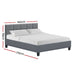 Artiss Bed Frame Queen Size Grey TINO -Home Living Store - -  