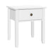 Artiss Bedside Table 1 Drawer - BOW White -Home Living Store - -  