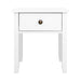 Artiss Bedside Table 1 Drawer - BOW White -Home Living Store - -  