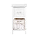 Artiss Bedside Table 1 Drawer with Basket Rustic White X2 -Home Living Store - -  