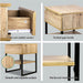 Artiss Bedside Table 1 Drawers with Shelf - CASEY -Home Living Store - -  