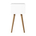 Artiss Bedside Table 2 Drawers - BODIE White -Home Living Store - -  
