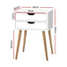 Artiss Bedside Table 2 Drawers - BODIE White -Home Living Store - -  