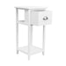 Artiss Bedside Table Vintage - THYME White -Home Living Store - -  