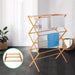 Artiss Clothes Rack Airer Foldable Bamboo Drying Laundry Dryer Garment Hanger -Home Living Store - -  