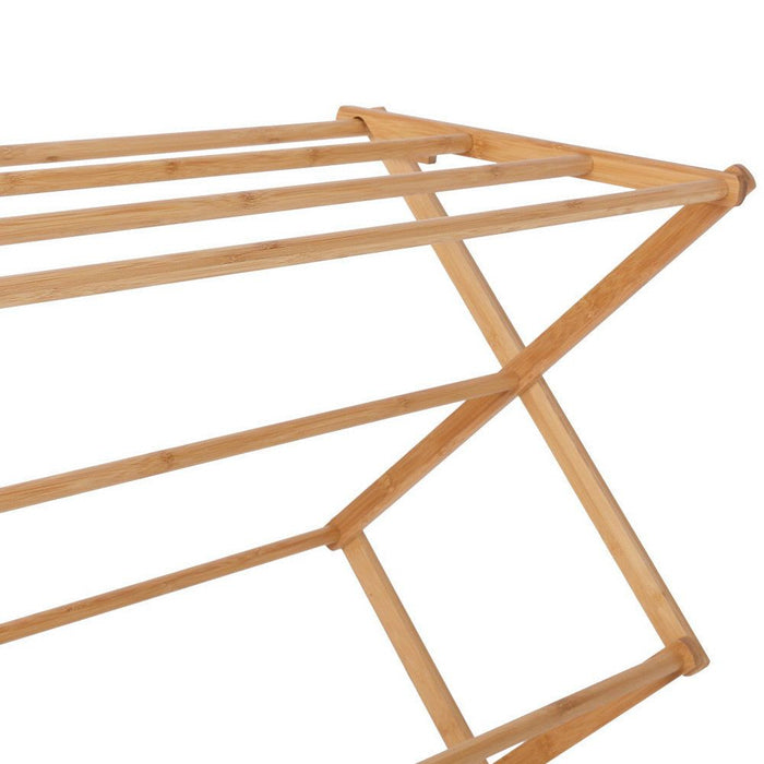 Artiss Clothes Rack Airer Foldable Bamboo Drying Laundry Dryer Garment Hanger -Home Living Store - -  