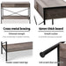 Artiss Console Table 2 Drawers Walnut Marconi -Home Living Store - -  