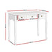 Artiss Console Table 3 Drawers White Hamptons -Home Living Store - -  