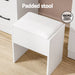 Artiss Dressing Table Set Stool 10 Led Bulbs White Debbie -Home Living Store - -  