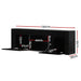 Artiss Entertainment Unit TV Cabinet LED 130cm Black Angus -Home Living Store - -  