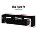 Artiss Entertainment Unit TV Cabinet LED 189cm Black Elo -Home Living Store - -  