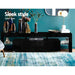 Artiss Entertainment Unit TV Cabinet LED 189cm Black Elo -Home Living Store - -  