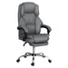 Artiss Executive Office Chair Fabric Footrest Grey -Home Living Store - -  