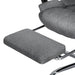Artiss Executive Office Chair Fabric Footrest Grey -Home Living Store - -  