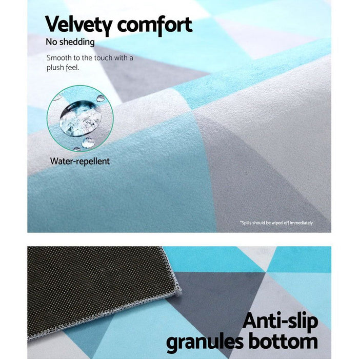 Artiss Floor Rug 200x290 Mat Carpet Short Pile Tria -Home Living Store - -  