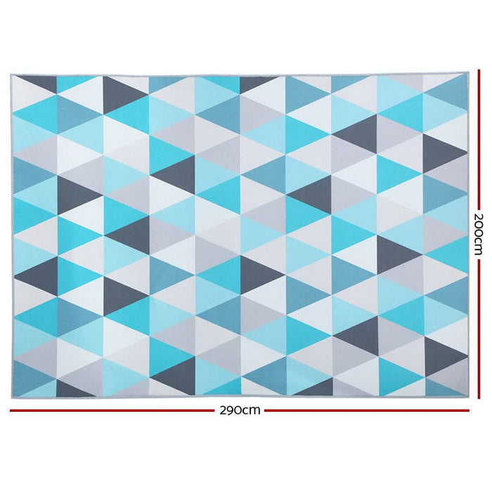Artiss Floor Rug 200x290 Mat Carpet Short Pile Tria -Home Living Store - -  