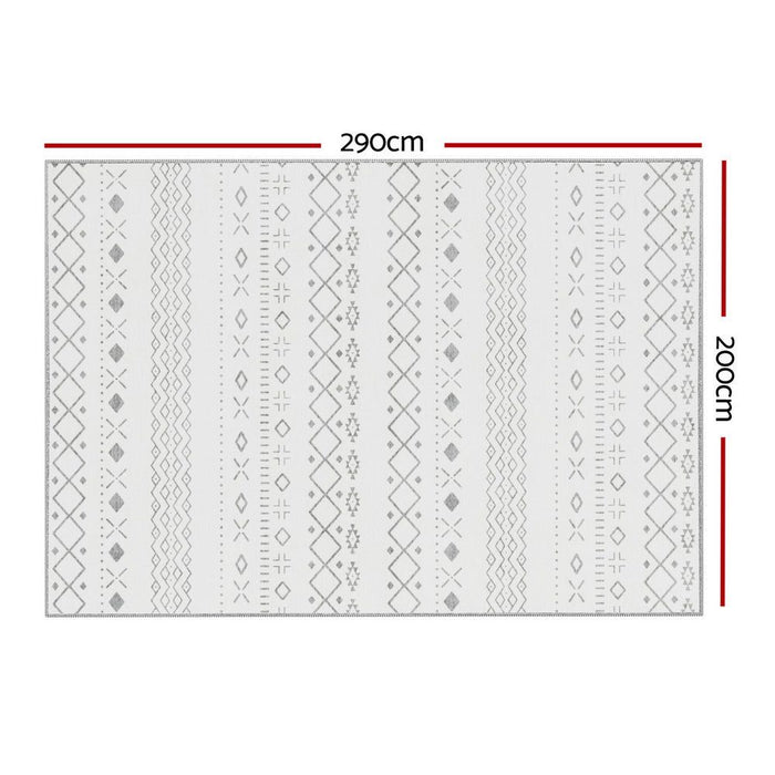 Artiss Floor Rugs 200x290cm Washable Area Mat Large Carpet Soft Short Pile Una -Home Living Store - -  