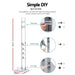 Artiss Freestanding Dyson Vacuum Stand Rack Holder for Dyson V6 V7 V8 V10 V11 V12 Silver -Home Living Store - -  
