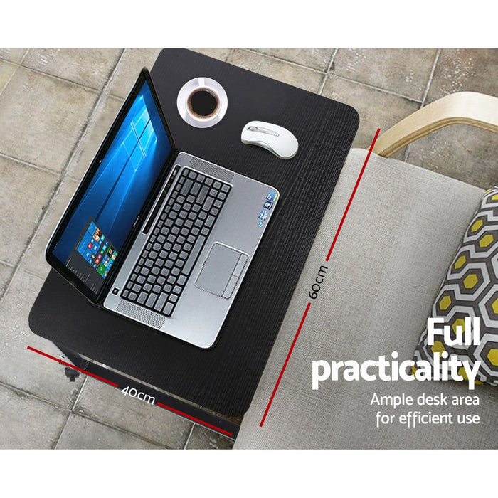 Artiss Laptop Table Desk Portable - Black -Home Living Store - -  