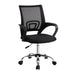 Artiss Mesh Office Chair Mid Back Black -Home Living Store - -  
