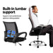 Artiss Mesh Office Chair Mid Back Black -Home Living Store - -  