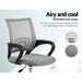 Artiss Mesh Office Chair Mid Back Grey -Home Living Store - -  