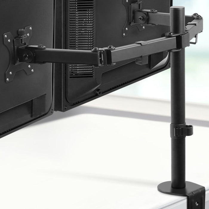 Artiss Monitor Arm Mount Dual 32" Black -Home Living Store - -  