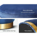 Artiss Ottoman Foot Stool Round Velvet Navy -Home Living Store - -  