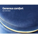 Artiss Ottoman Foot Stool Round Velvet Navy -Home Living Store - -  