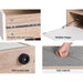 Artiss Shoe Cabinet Bench Shoes Storage Organiser Rack Fabric Seat Wooden Cupboard Up to 8 pairs -Home Living Store - -  