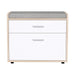 Artiss Shoe Cabinet Bench Shoes Storage Organiser Rack Fabric Seat Wooden Cupboard Up to 8 pairs -Home Living Store - -  
