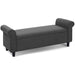 Artiss Storage Ottoman Blanket Box 125cm Arm Linen Grey -Home Living Store - -  