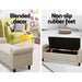 Artiss Storage Ottoman Blanket Box 125cm Arm Linen Taupe -Home Living Store - -  