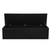 Artiss Storage Ottoman Blanket Box 140cm Leather Black -Home Living Store - -  