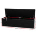 Artiss Storage Ottoman Blanket Box 140cm Leather Black -Home Living Store - -  