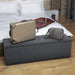 Artiss Storage Ottoman Blanket Box 140cm Linen Dark Grey -Home Living Store - -  