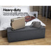 Artiss Storage Ottoman Blanket Box 140cm Linen Dark Grey -Home Living Store - -  