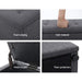 Artiss Storage Ottoman Blanket Box 140cm Linen Dark Grey -Home Living Store - -  