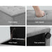 Artiss Storage Ottoman Blanket Box 140cm Linen Grey -Home Living Store - -  